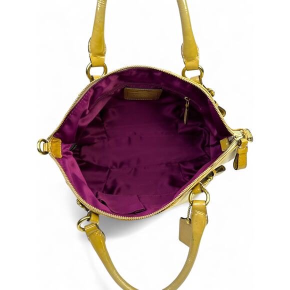 Coach Vintage Madison Patent Leather Sophia Satchel - Picture 12 of 15